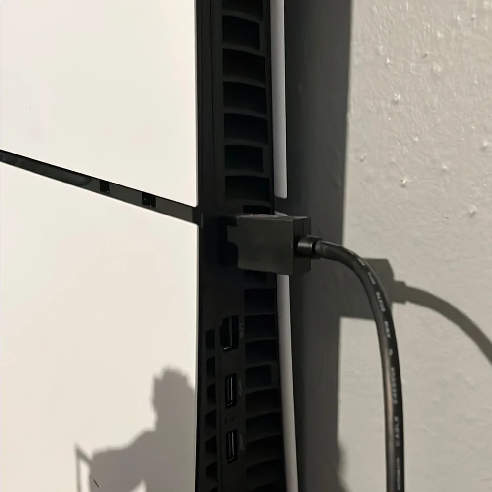 Sony White and Black PlayStation 5 Console with Black Controller
